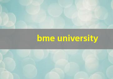 bme university